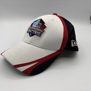 New Era 39Thirty NFL Pro Football Hall of Fame Hat Cap Small Medium Red White Bl